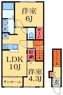 ソレイユ メイ【2階】の間取り
