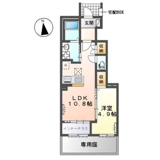 下野市下石橋新築アパート【1階】の間取り