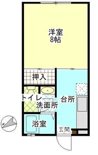 エスポワールあすか【1階】の間取り