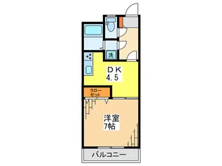 パ-クビレッヂ峯岸【3階】の間取り