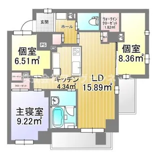 大田区北馬込マンション【2階】の間取り