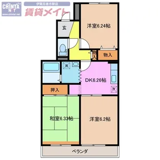 Torano城西【2階】の間取り