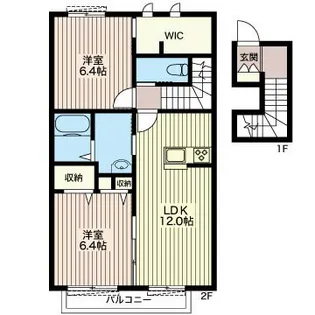 グランド・エミール 6【2階】の間取り