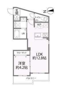 ゼファー今里【3階】の間取り