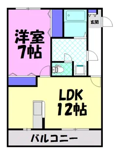 ヴィアステージ清原台A【3階】の間取り