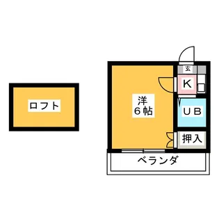 ハイツ上社【2階】の間取り