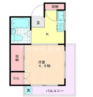 パレス関【3階】の間取り