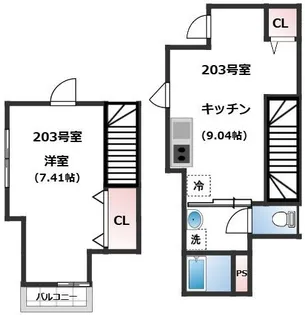 DAI MAISON西新井【2階】の間取り