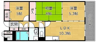 アビタシオン長尾駅前【4階】の間取り