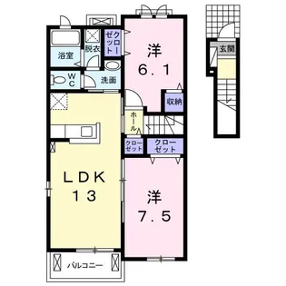コンフォール【2階】の間取り