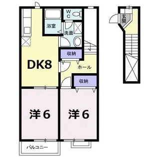 MMハイツ【2階】の間取り