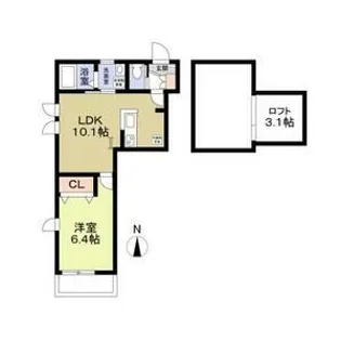 フォレストコートE棟【2階】の間取り