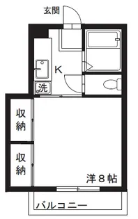 コスモ福生【3階】の間取り