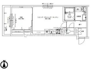 Louis Apartment 長瀬ノール【1階】の間取り