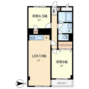 マンションニュー目黒 313号【3階】の間取り