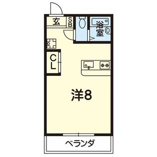 シャローム池田【1階】の間取り