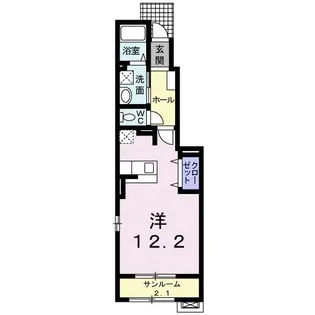 ウィングI【1階】の間取り