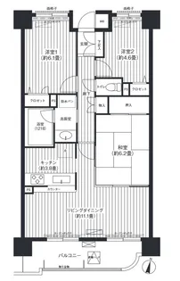 ロイヤルヒルズ東戸塚【5階】の間取り