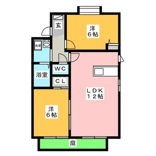 Mハイツ【1階】の間取り