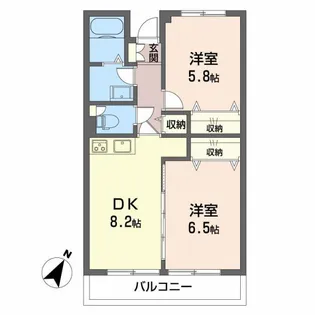 サンロード伊豆【4階】の間取り