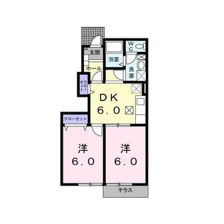 トランキル梓A【1階】の間取り