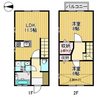 プランドールNAKAJIMA 4号館【1階】の間取り