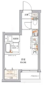 クレヴィスタ品川西大井【1階】の間取り