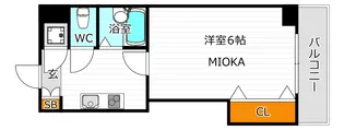 アパルト松崎【8階】の間取り