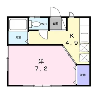 ランドハイツ【1階】の間取り