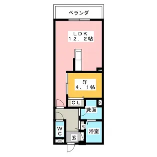 西浜田レジデンス【2階】の間取り