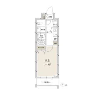 Live Casa両国III【5階】の間取り