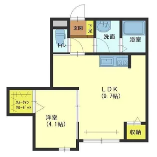 ラディーチェ E棟【2階】の間取り