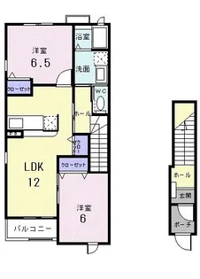 グランシャリオ【2階】の間取り