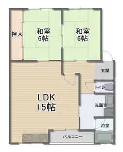 パールハイツ北谷【2階】の間取り