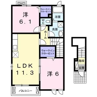 パッシオーネ K【2階】の間取り