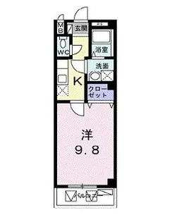 ウエストメゾン大宮【1階】の間取り