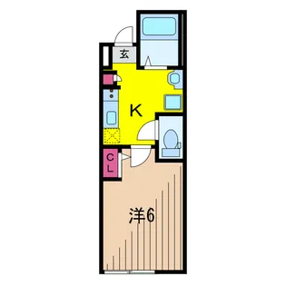 ミライエ亀有【2階】の間取り