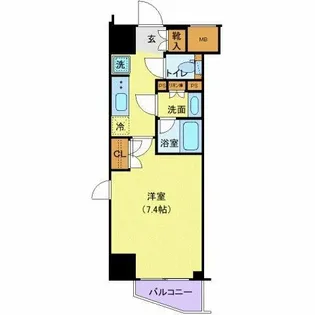 ジェノヴィア新宿早稲田グリーンヴェール【14階】の間取り