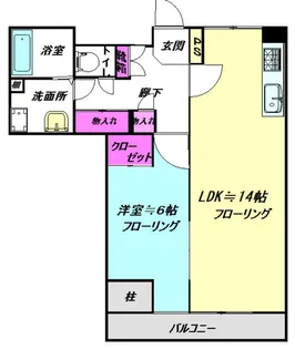 グランウフ保坂【5階】の間取り