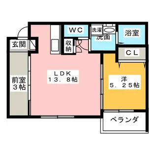 バースプレイス【2階】の間取り