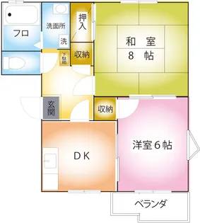 ハイツトレビアン【2階】の間取り