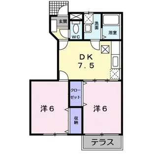 プロムナード【1階】の間取り