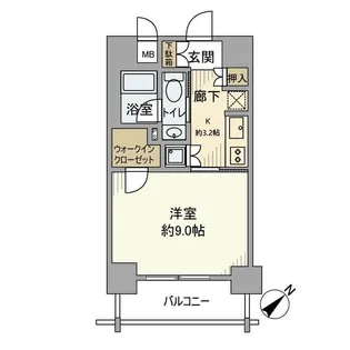 レックスお花茶屋ツインレジデンスウエスト【12階】の間取り