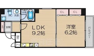 ラ・フォーレ松ヶ枝町2【8階】の間取り