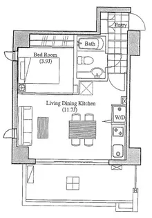 LANAI CLASSIC TOWER GARDEN VIEW【1階】の間取り
