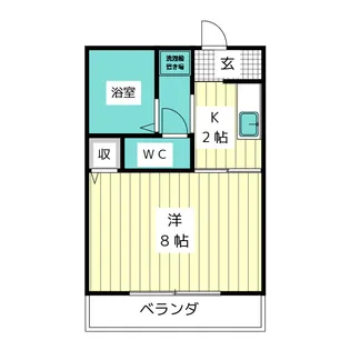 AtoZメイトウ【2階】の間取り