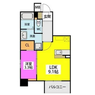 アビターレ吉塚駅前【5階】の間取り