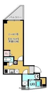 AQUAS Will浅草【4階】の間取り