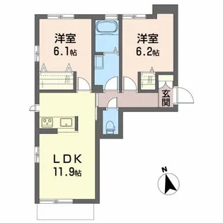 メゾン ド コンフォール II【1階】の間取り
