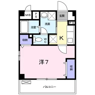 ラ ヴィ アン ローズ【1階】の間取り